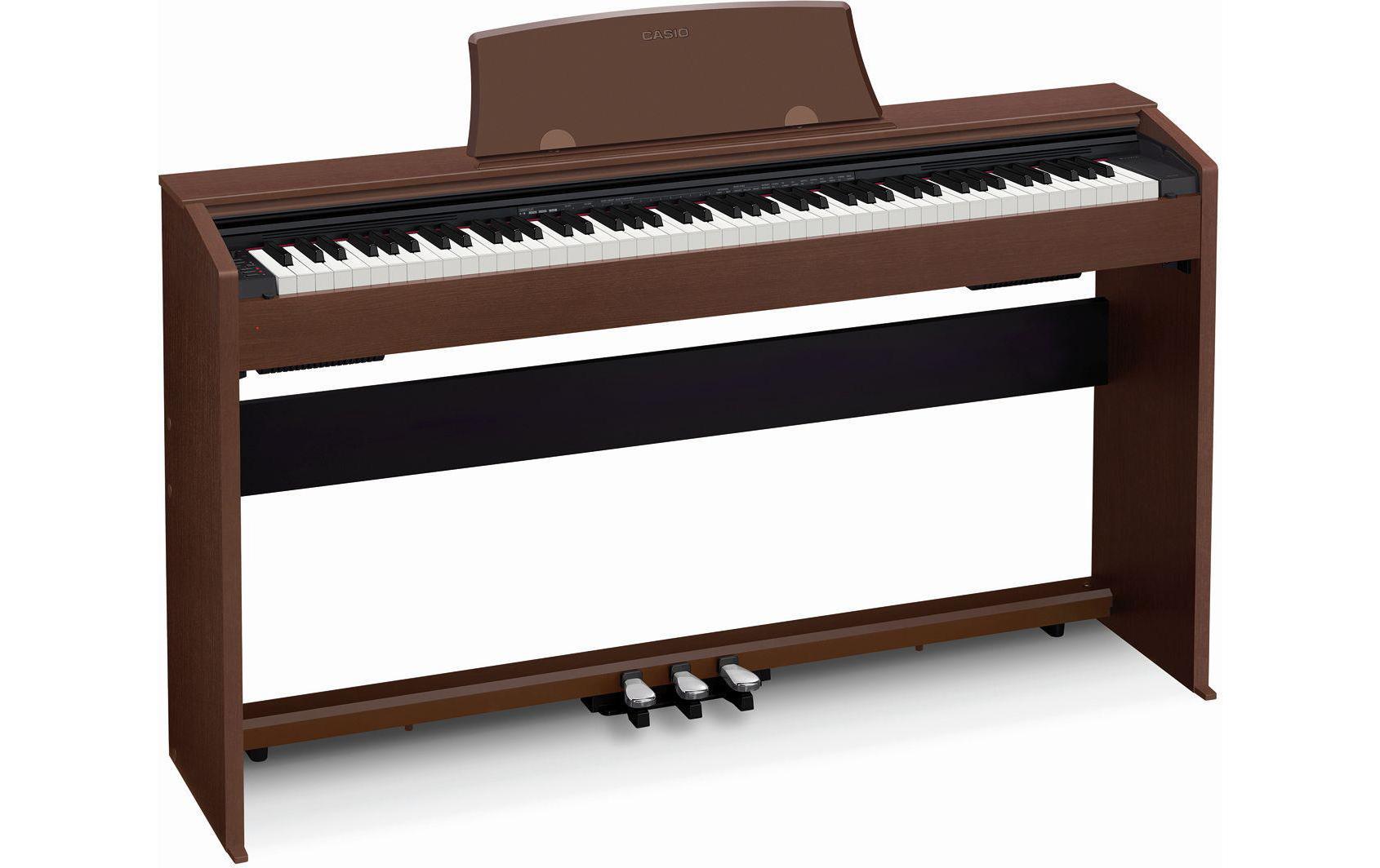 E-Piano Privia PX-770BN Braun<br>E-Piano mit gewichtetem Tri-Sensor-Scaled-Hammer-Action-Keyboard II mit 88 Tasten