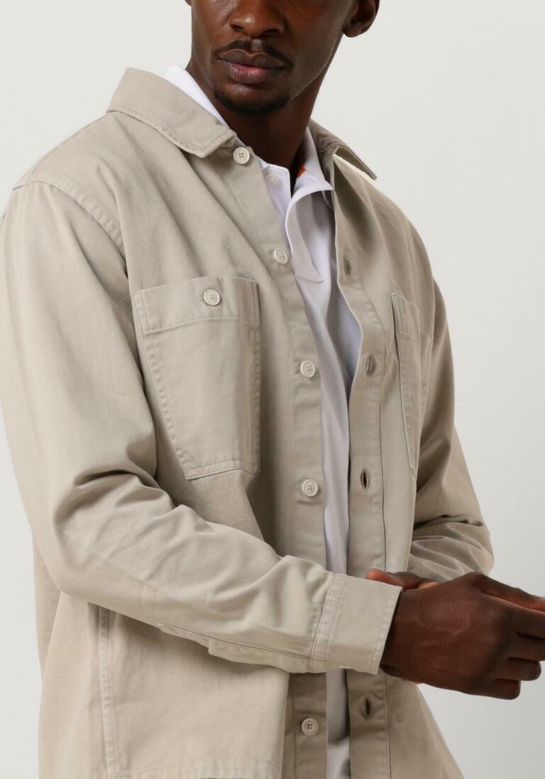 BOSS beige boss overshirt locky_1