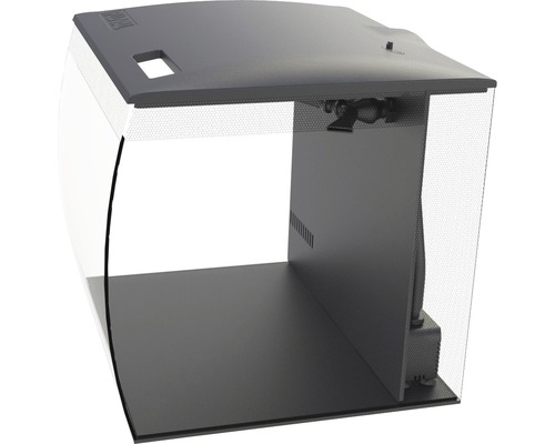 Fluval Flex 34L aquarium met LED-verlichting, filter, pomp (zonder kast), zwart