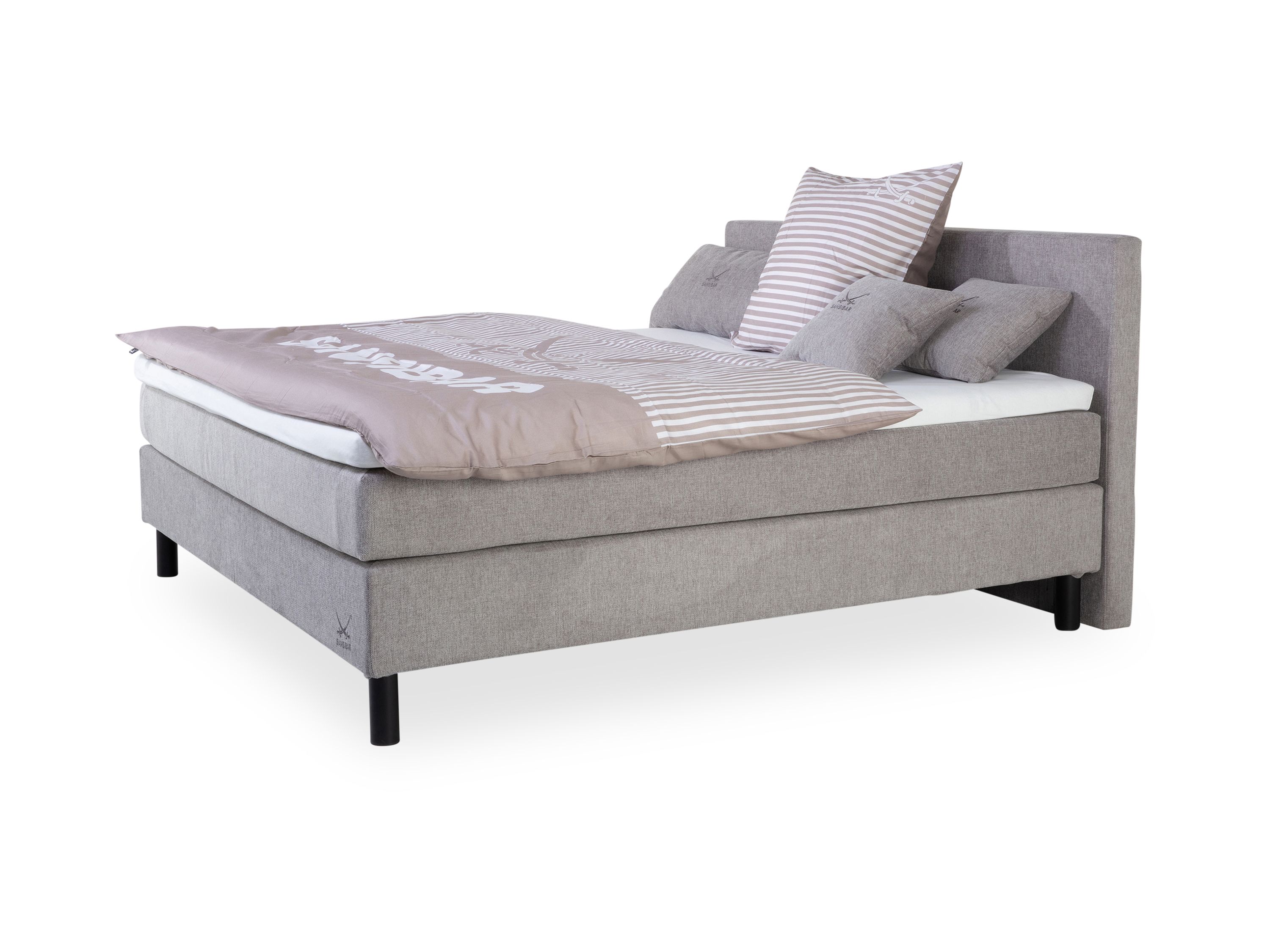 Boxspringbett SANSIBAR BILLUND 160X200 cm H2\/H2 3595 grey