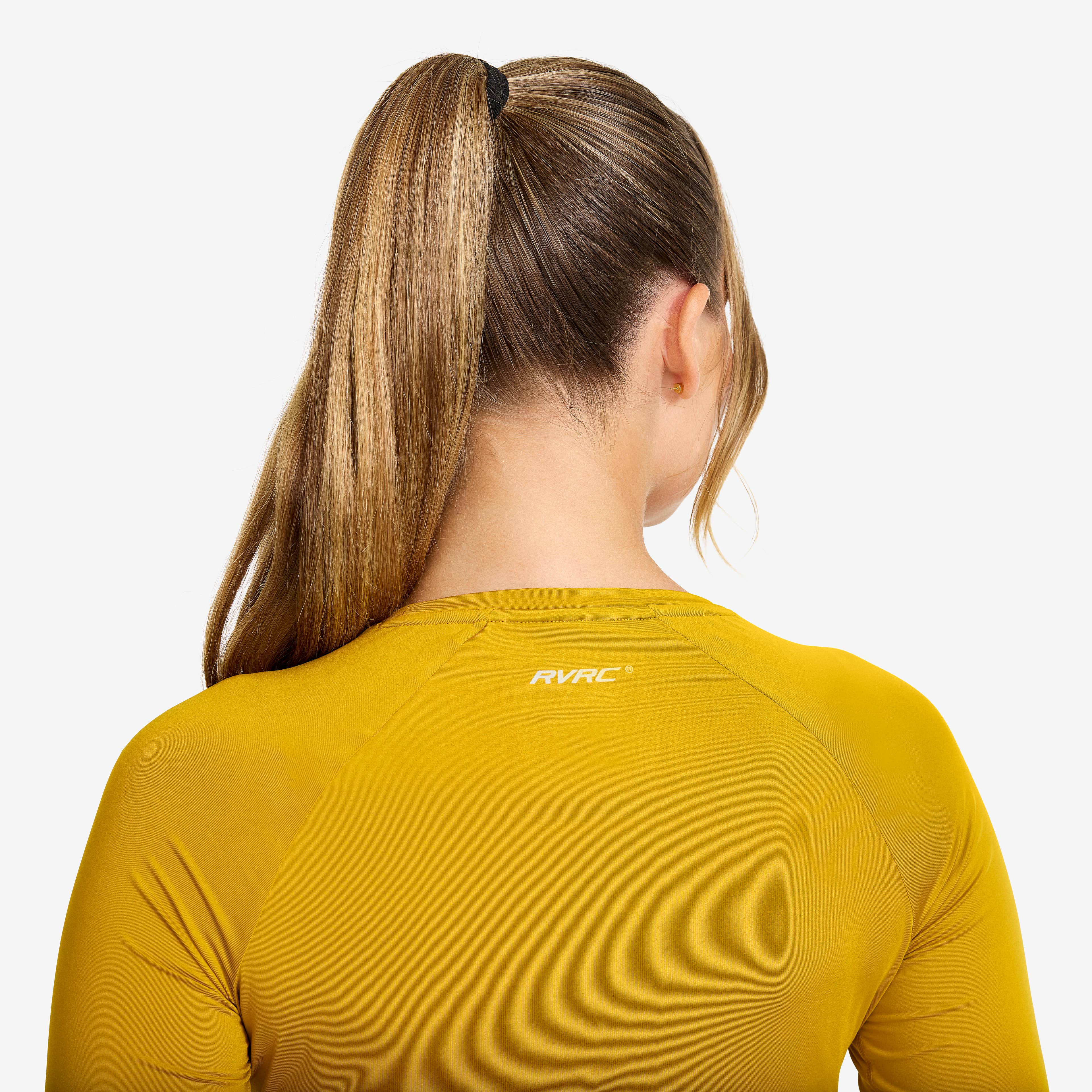 Stride Active Long-sleeved T-shirt Dame Golden Palm
