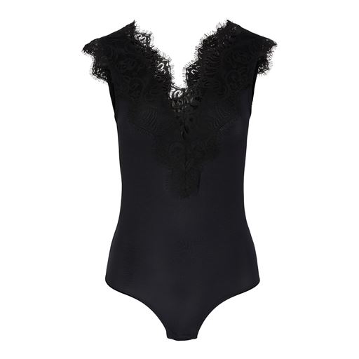 Pieces Ilu Bodystocking, Black, XS
