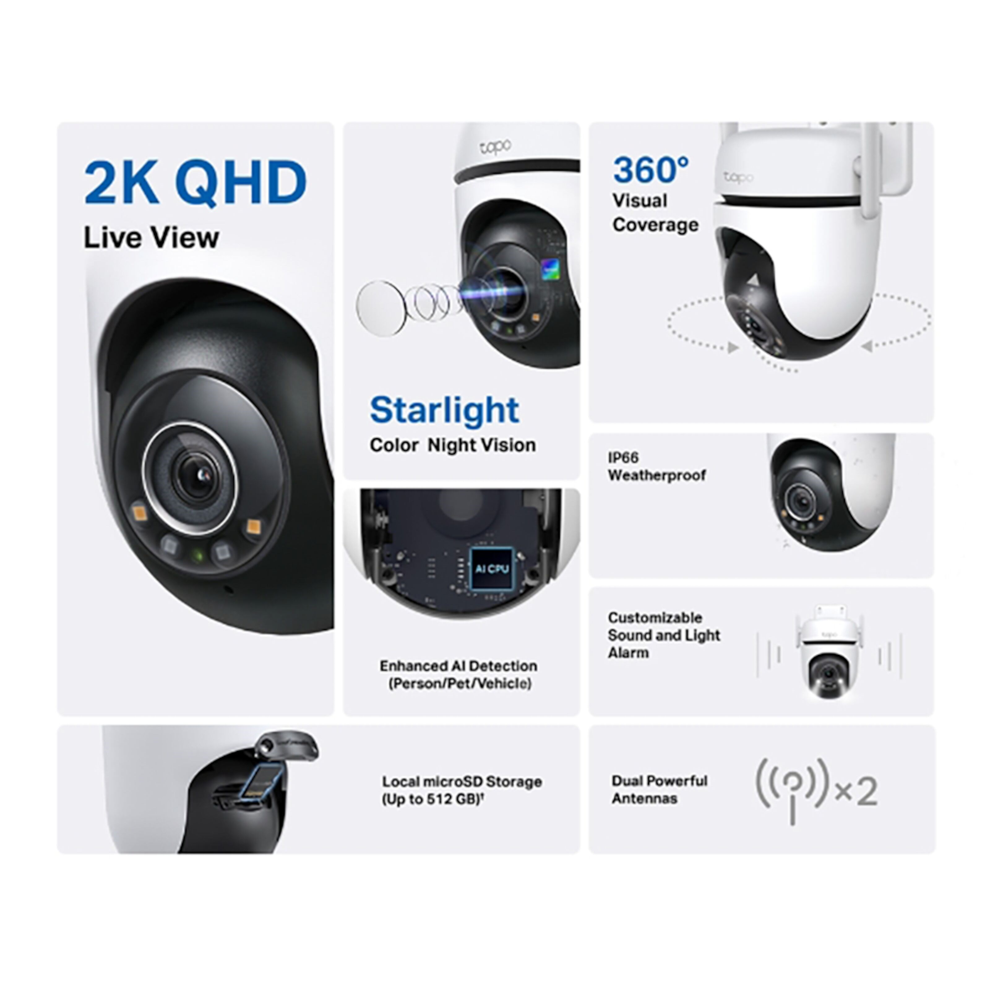 TP-link Tapo C520WS Trådløst overvåkingskamera