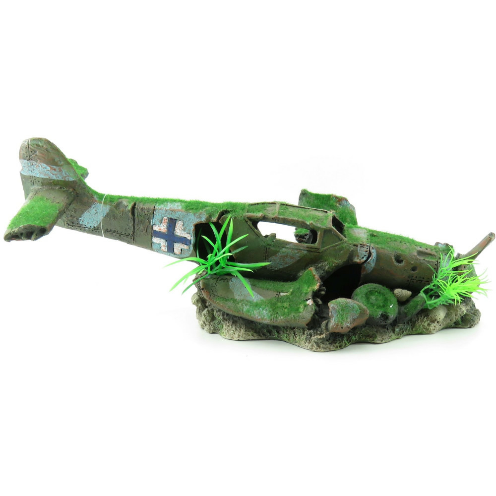 Avion kozma 35 x 16 x 16 cm décoration aquarium