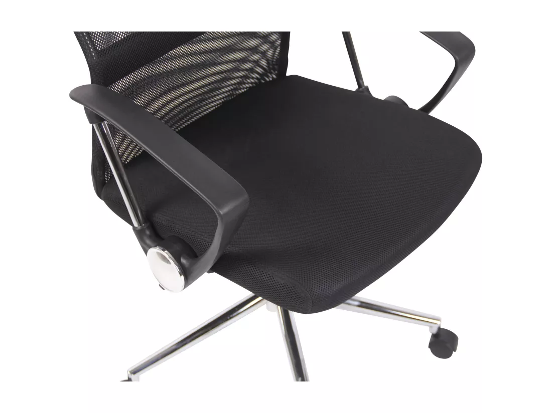 Chaise de bureau Korba - tissu Noir108.00