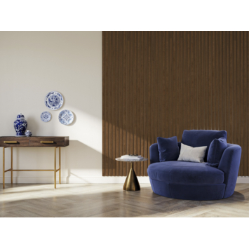Lattenwand Decowall Acoustic Ellips ton sur ton rustiek eiken 260x30cm, 2 stuks (1.56m²)