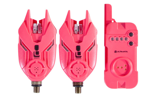 Ultimate E-Tension Pink Bite Alarm Set 2 1