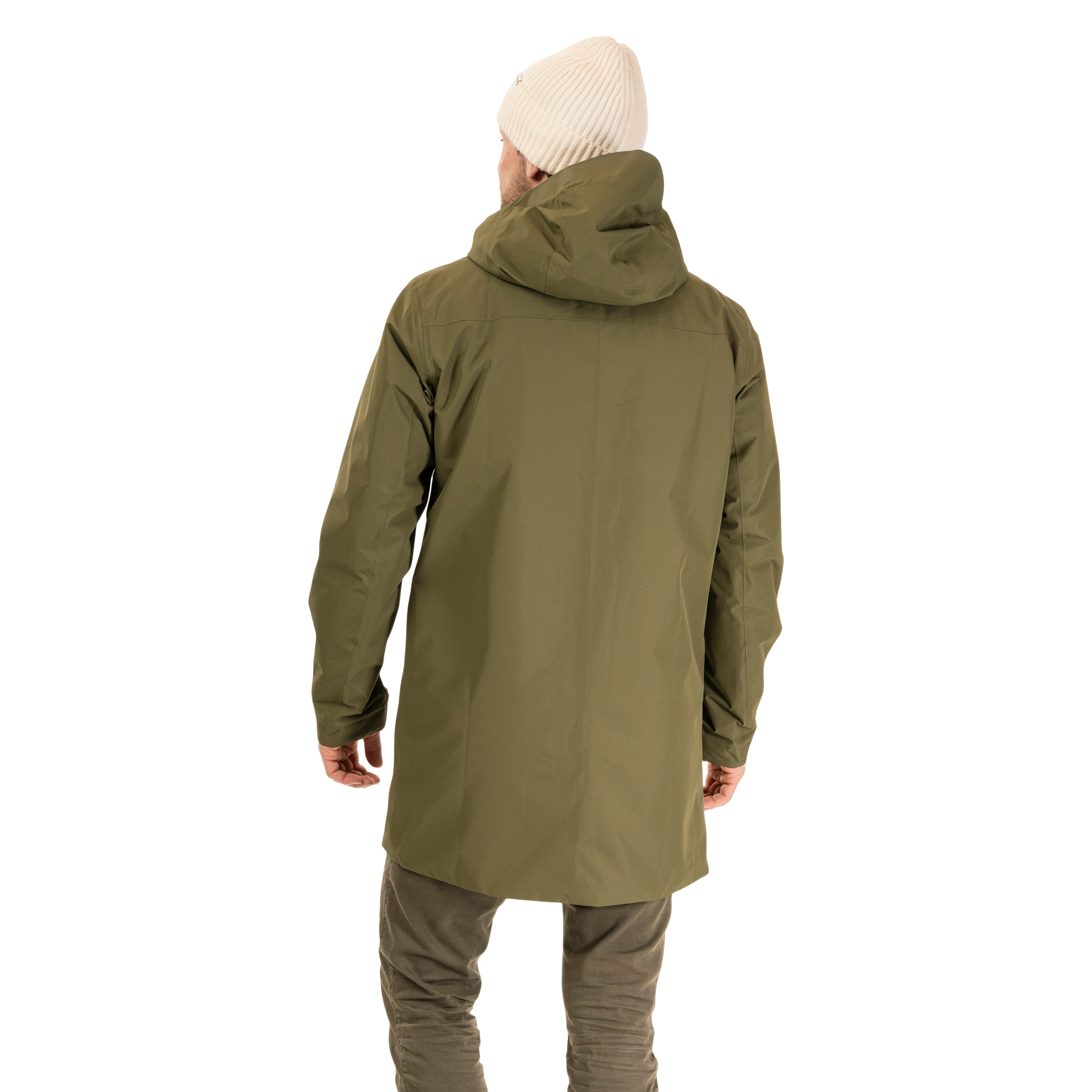 Urban Insulated Shell Coat Men Dark Green Mud