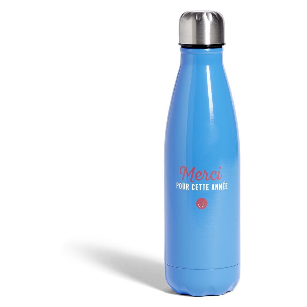 Bouteille isotherme Merci pour cette année 500ml inox 4 modèles