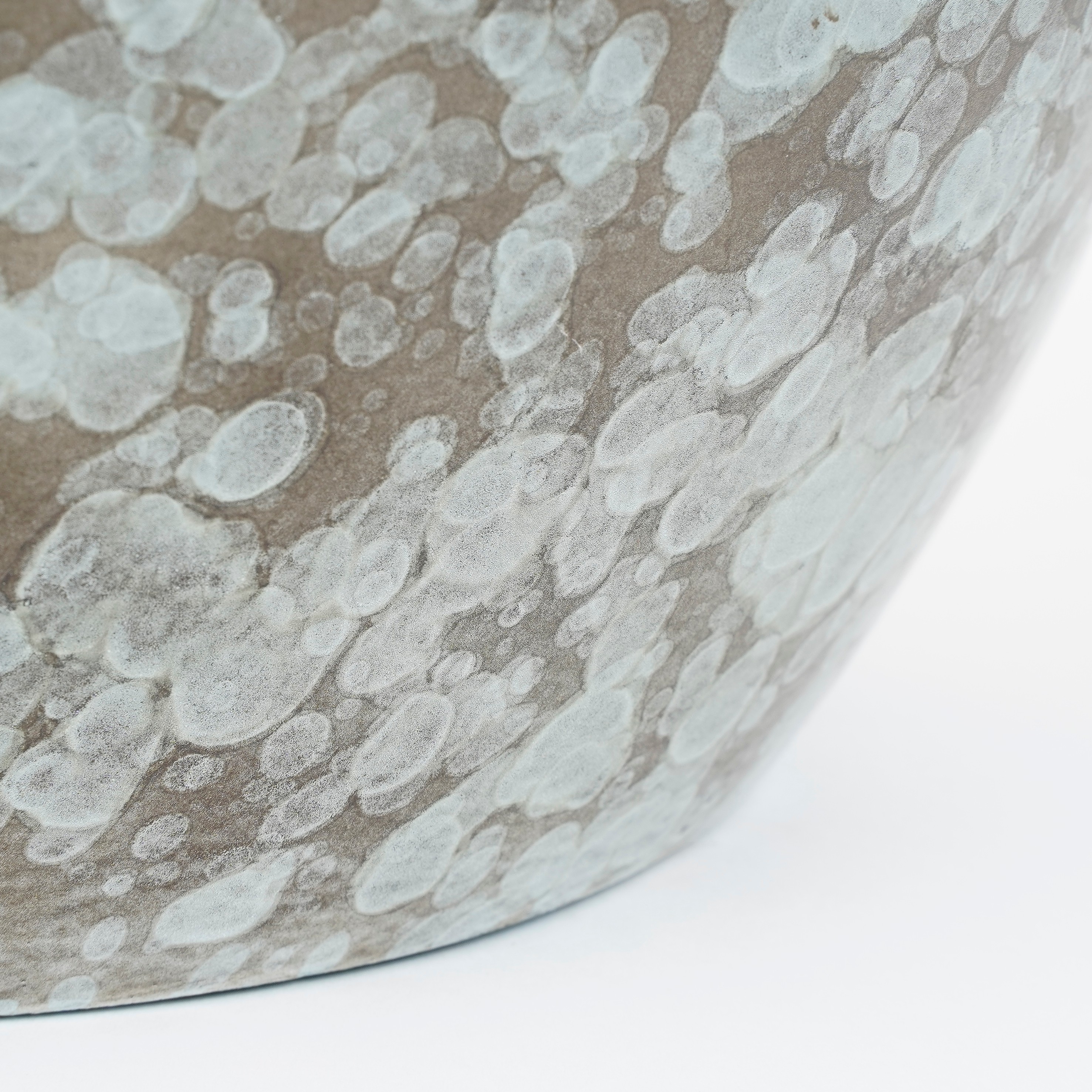 Mica decorations pot de fleur oliver - 29x29x26 cm - terre cuite - bleu