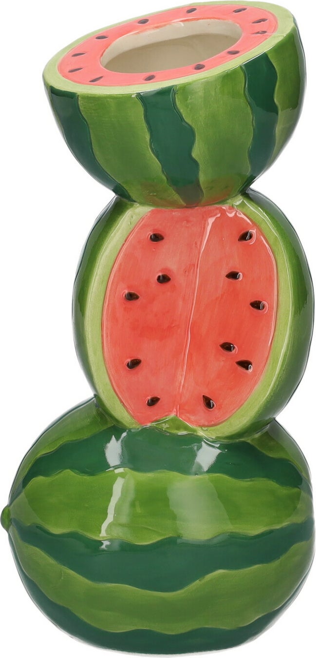 Duif vaas Fruity rood / groen 11,7 x 10 x 21 cm