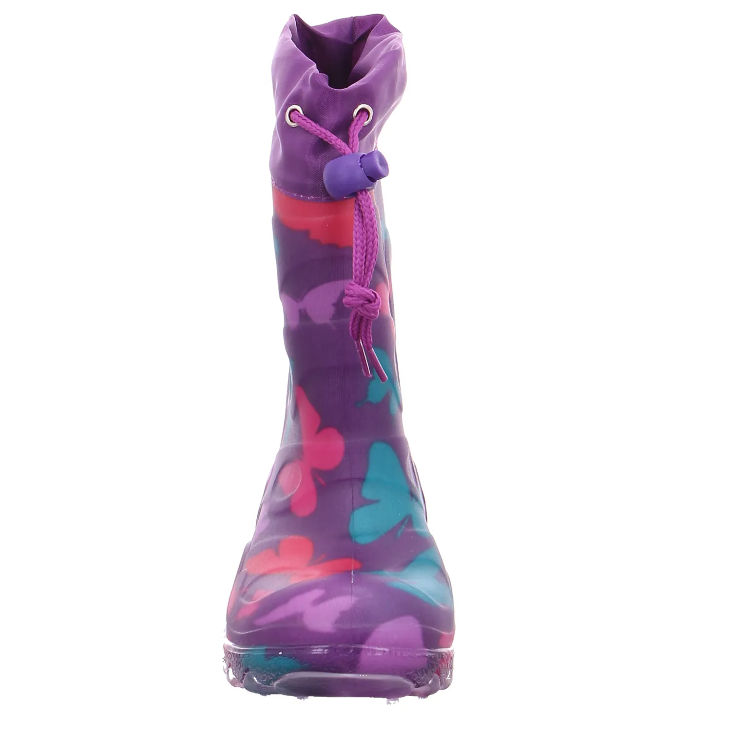 BECK Kinder-Gummistiefel Warmfutter Violette Synthetik