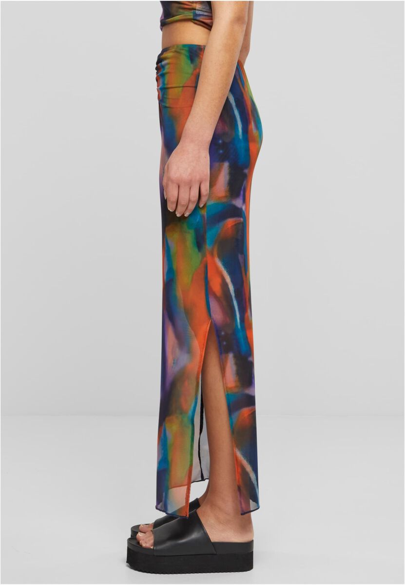Ladies AOP Mesh Tube Skirt | Urban Classics Jupe longue