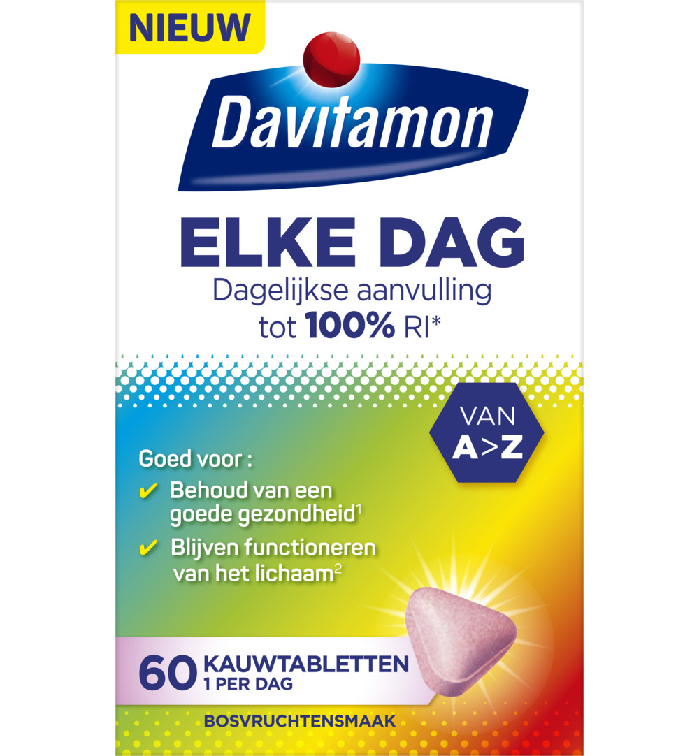 Davitamon Elk dag (60 kauwtabletten)