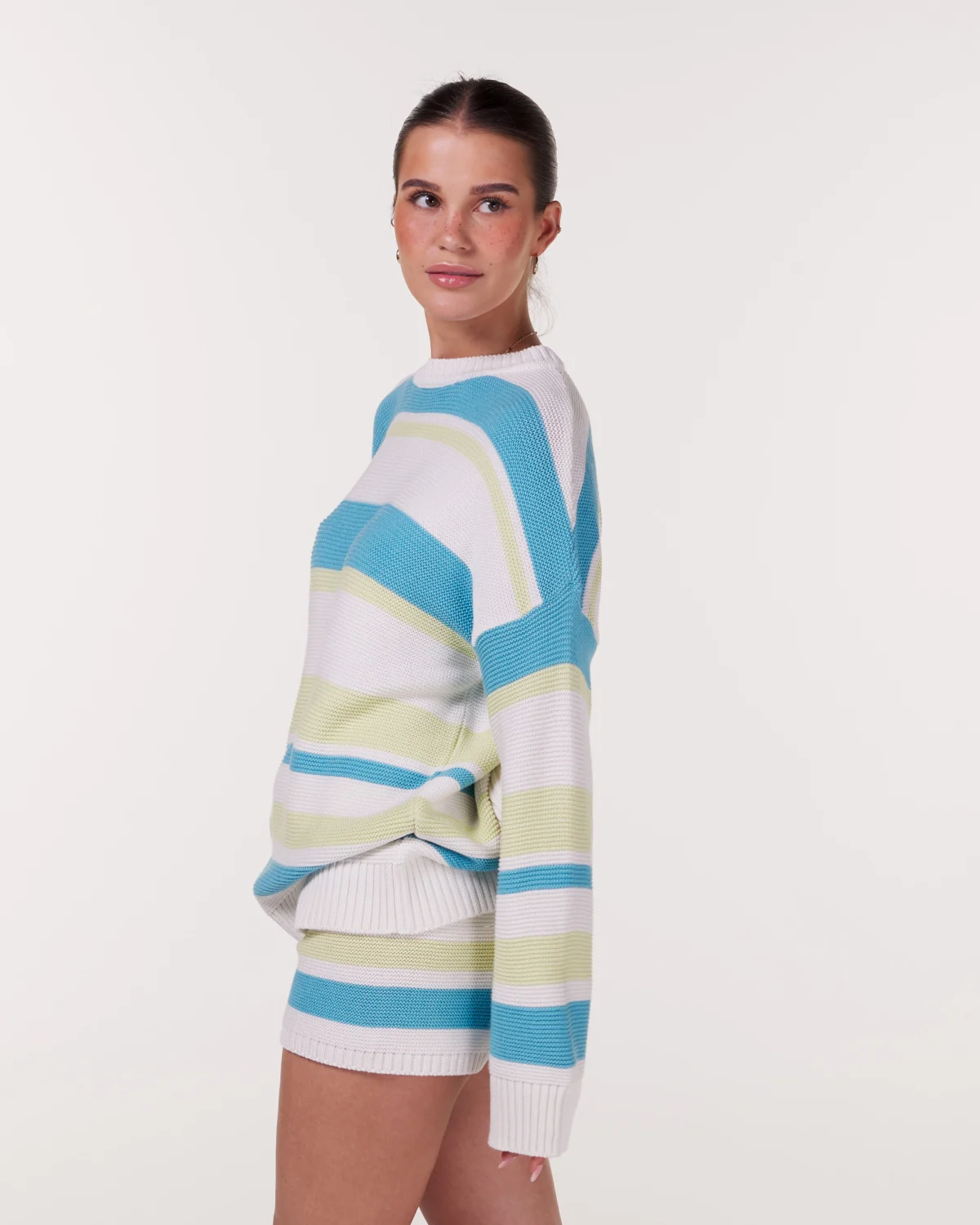 Bumpro Sundazed Striped Knit Sweater Spirello Blue Moon
