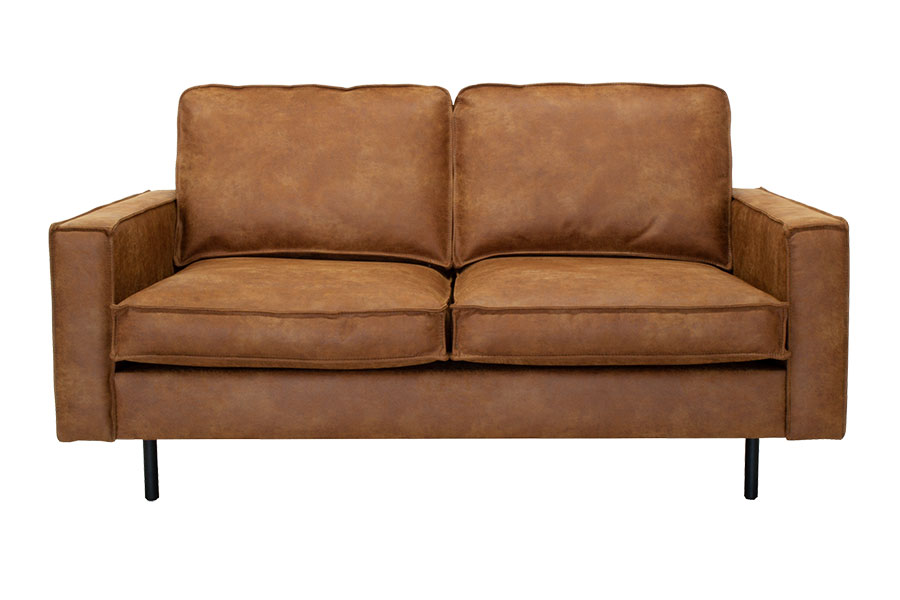 Westin 2-seter I Colorado Cognac (70% hud og 30% polyester) med sorte ben