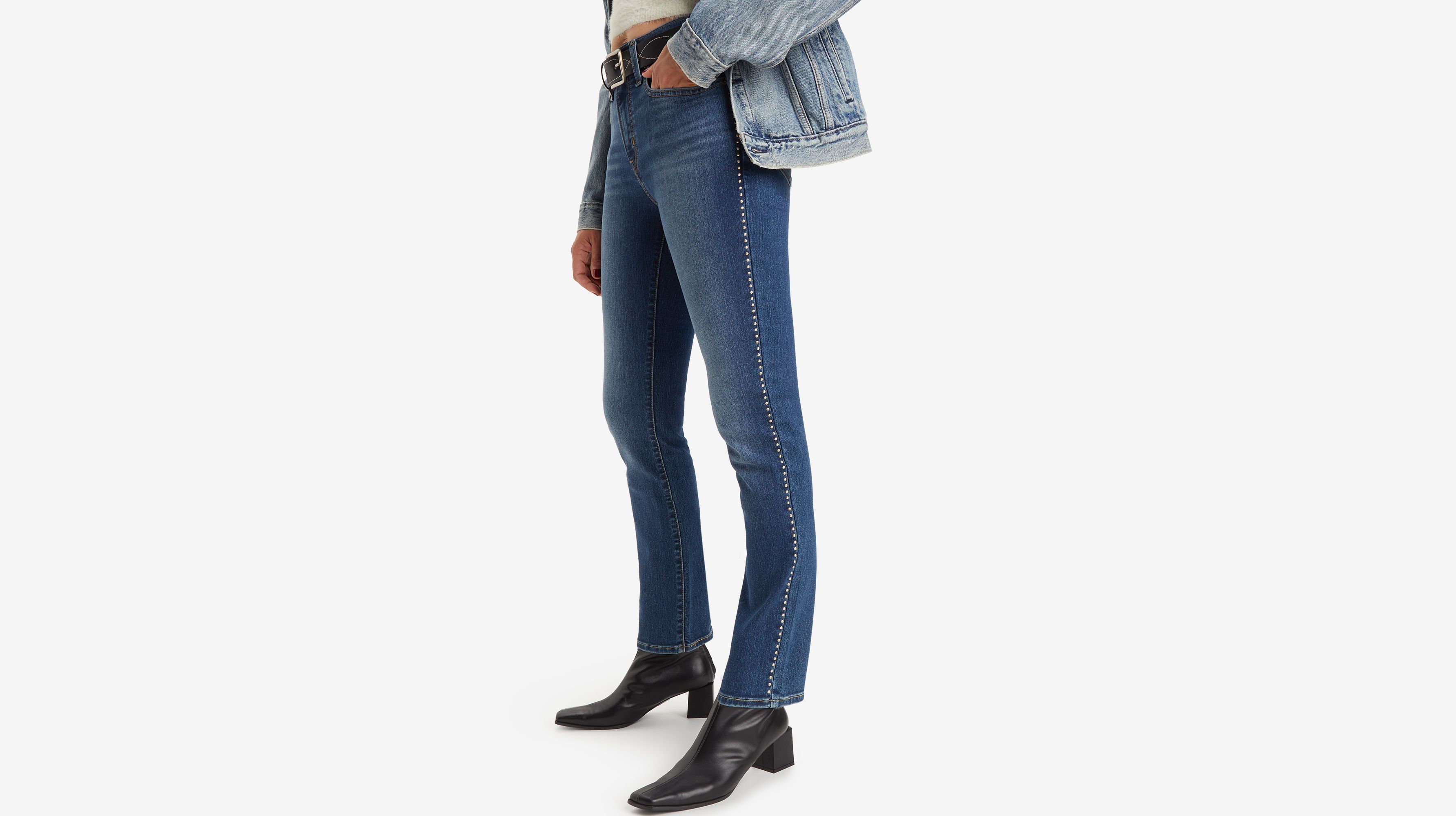 Jean 724™ taille haute droit - Shine On Diamond - Bleu