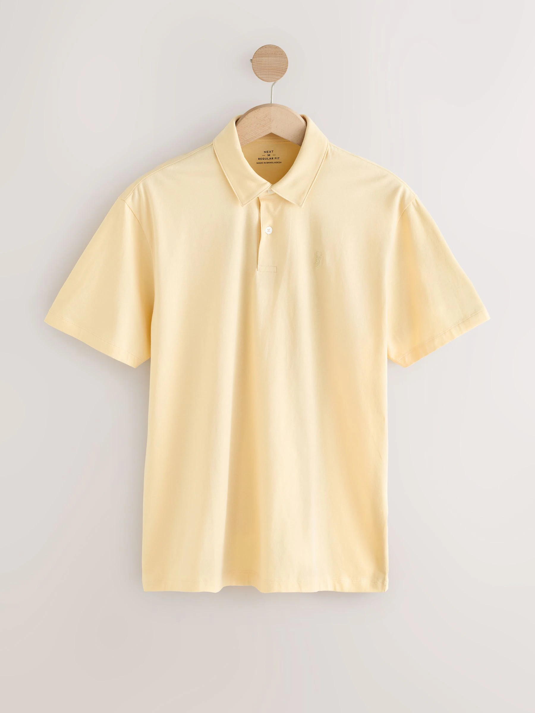 Blauw/geel/roze/grijs/groen pastel - Normale Pasvorm - Set van 5 jersey poloshirts met korte mouwen
