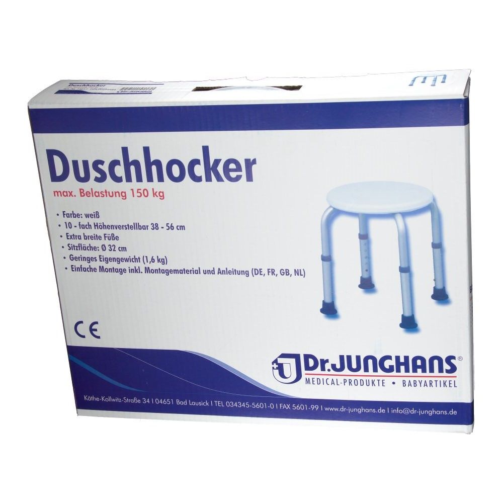 Dr. Junghans® Höhenverstellbarer Duschhocker