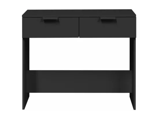 Table console noir 90x36x75 cm bois d'ingénierie