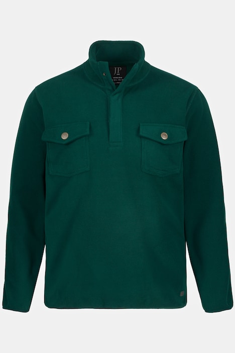 Fleece-Troyer, Stehkragen, langarm