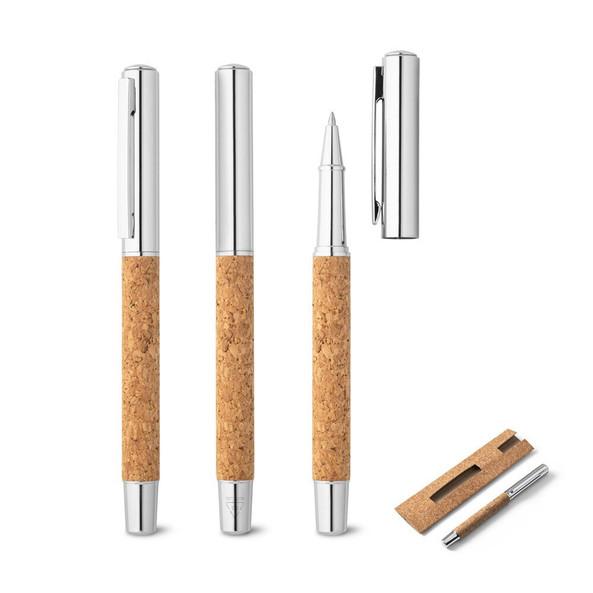 hi!dea 91783 - Roller avec corps en acier inoxydable (90% rSS) et liège avec clip