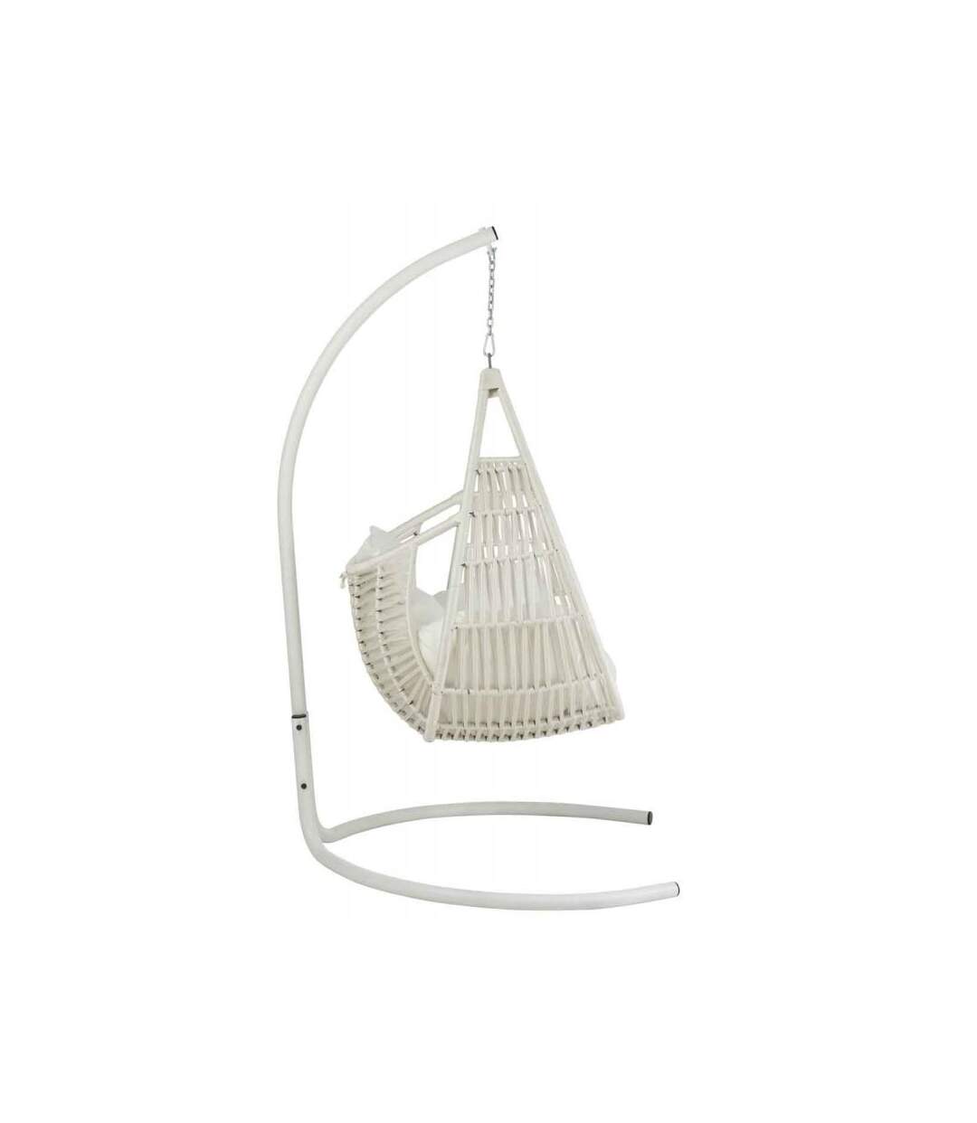 Paris Prix - Fauteuil Suspendu Design ares 196cm Blanc