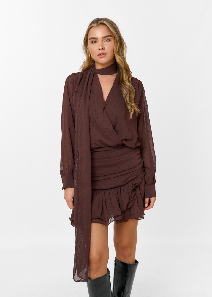 Florence jurk burgundy