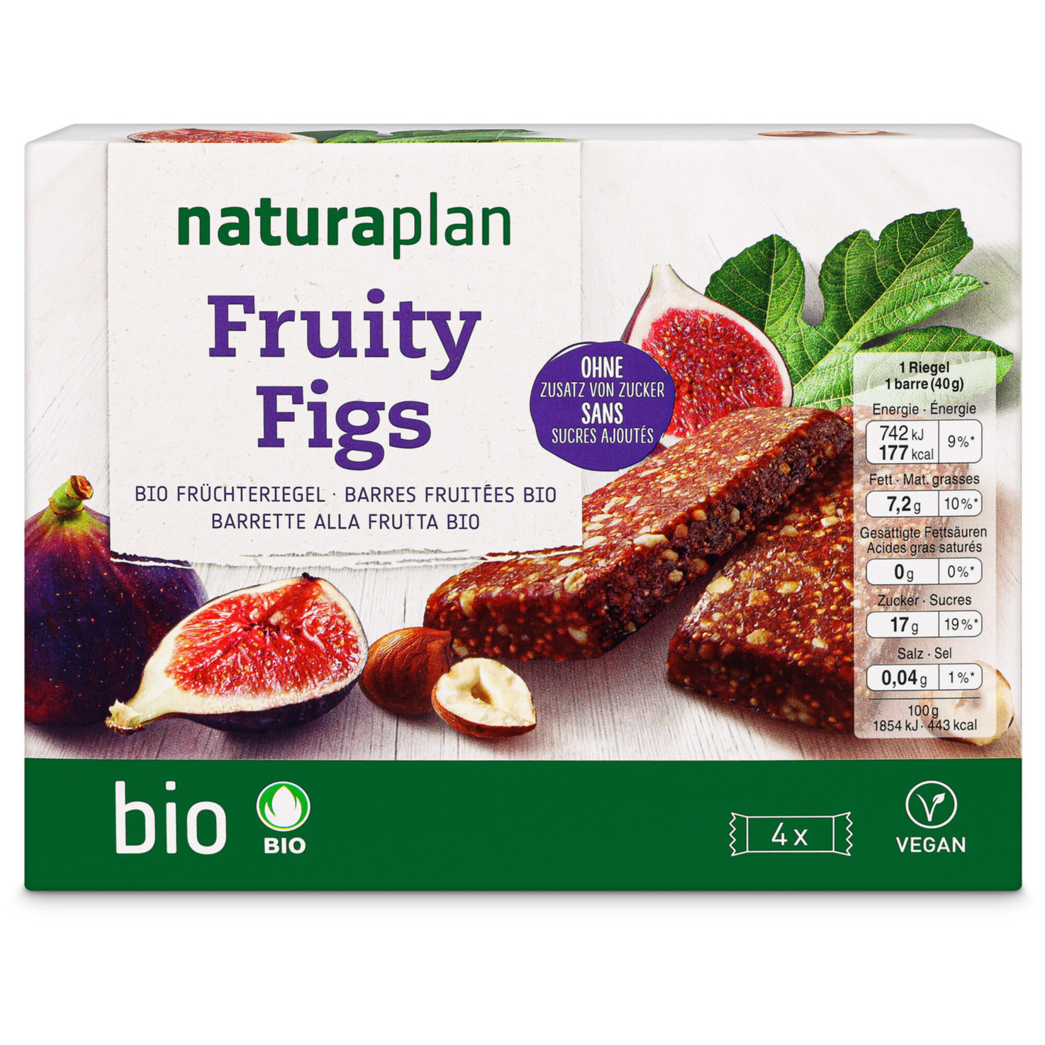 Naturaplan Bio Riegel Feige 4x40g