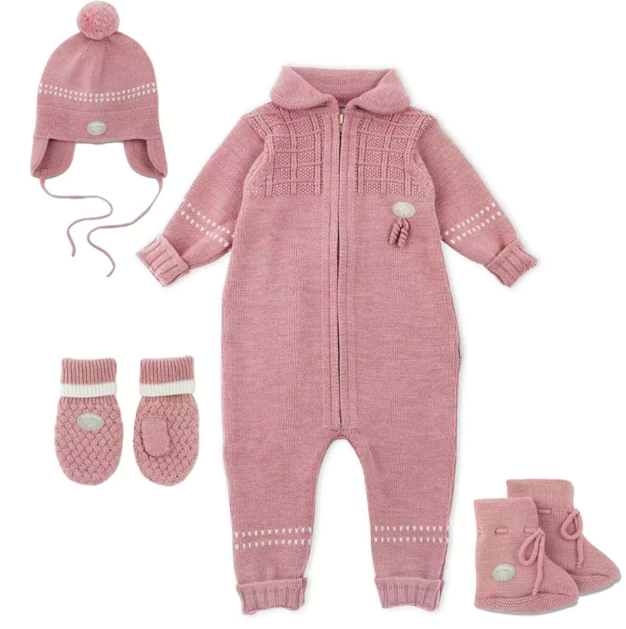 Lillelam Classic Sett, Pakketilbud<br>Dress + lue + tøfler + votter