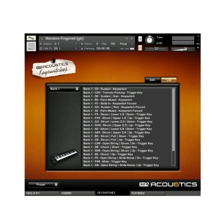 VIR2 Acou6tics virtuele akoestische gitaar software