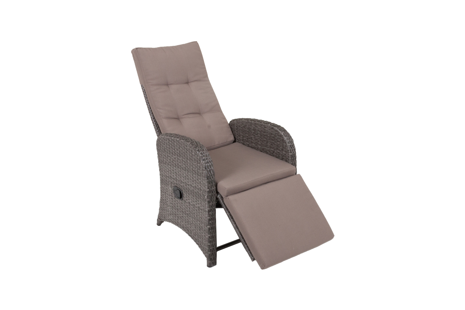 2er-Set Relaxsessel SALERNO - grau - mit Auflagen