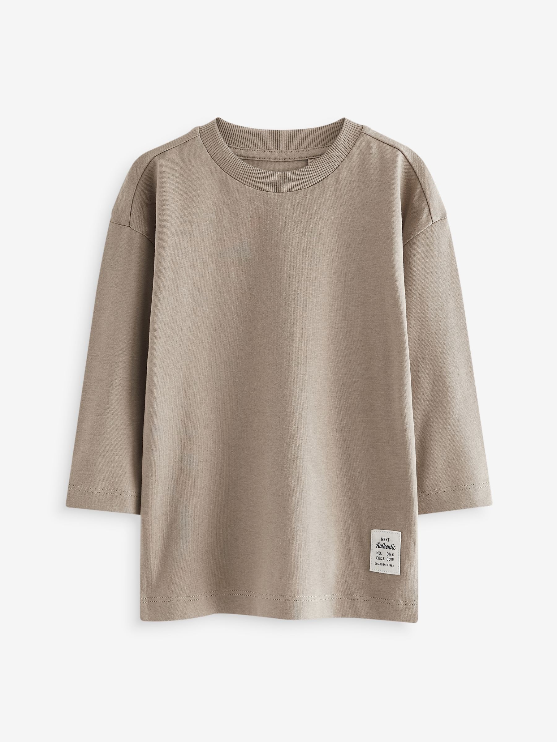 Multi - Verpakking van 5 effen T-shirts met lange mouwen (3 mnd-7 jr)