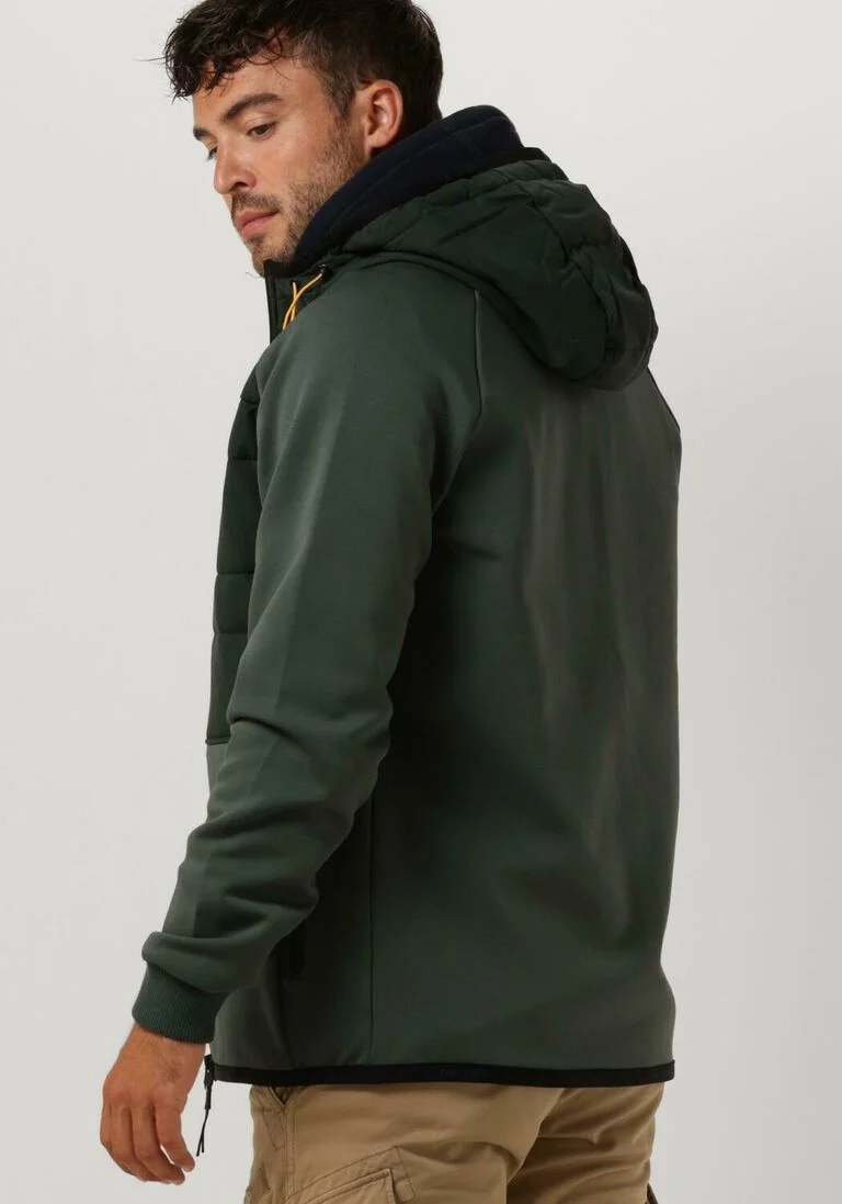 PME LEGEND groene pme legend vest hooded jacket padded nylon mix