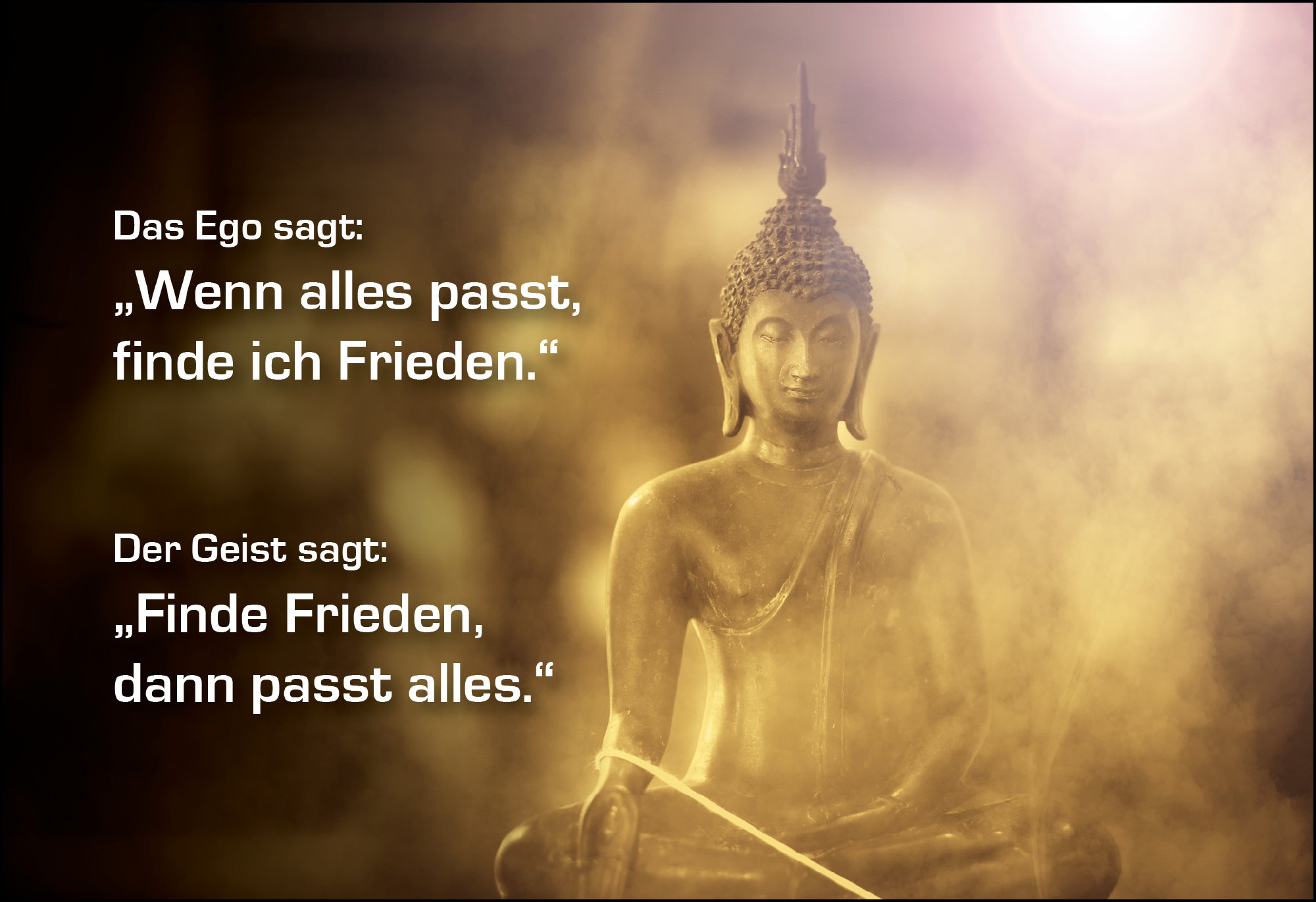 Postkarte 'Das Ego sagt: Wenn alles passt...' günstig bestellen