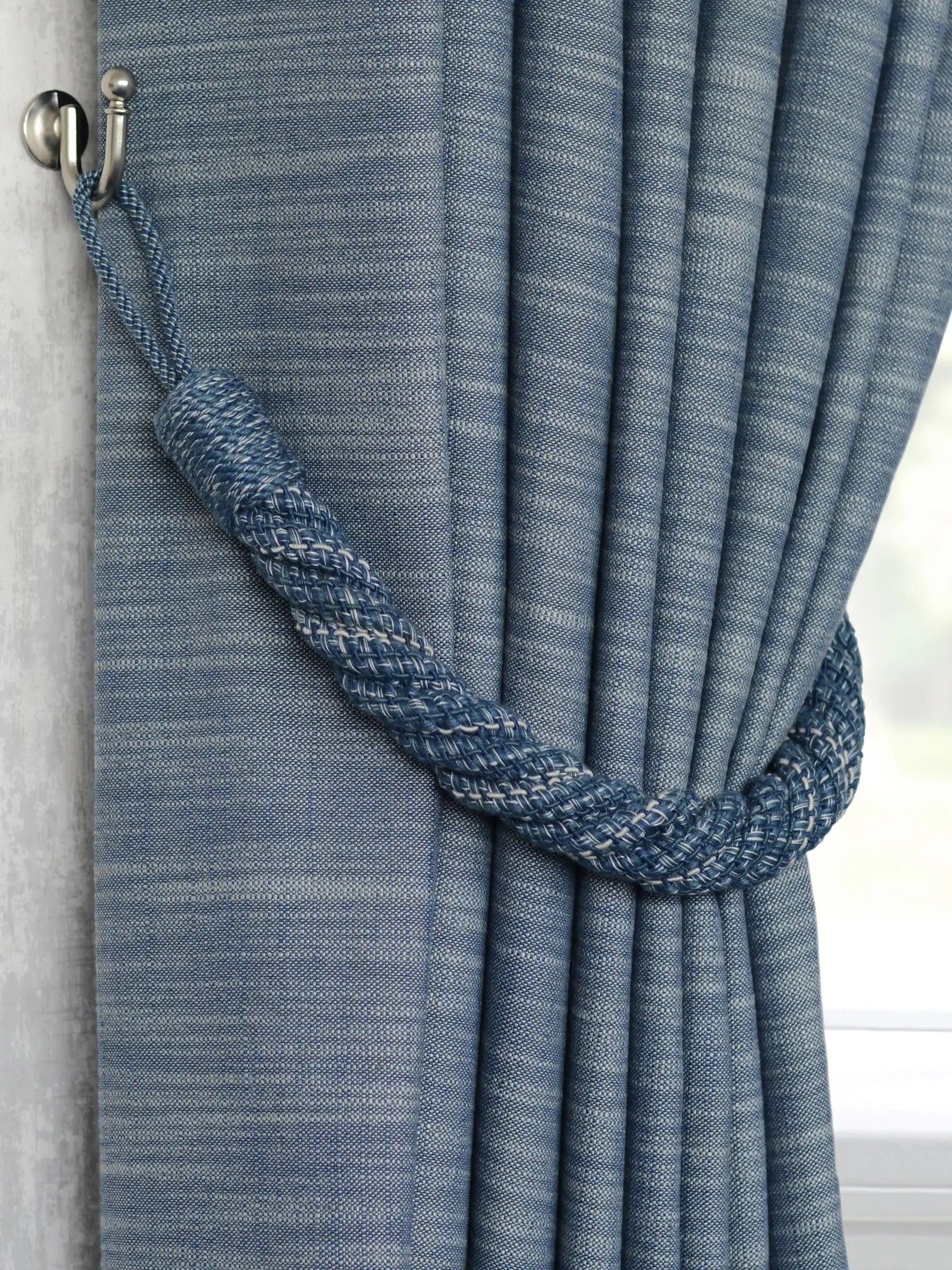 Laura Ashley Set of Two Felton Rope Tie Backs