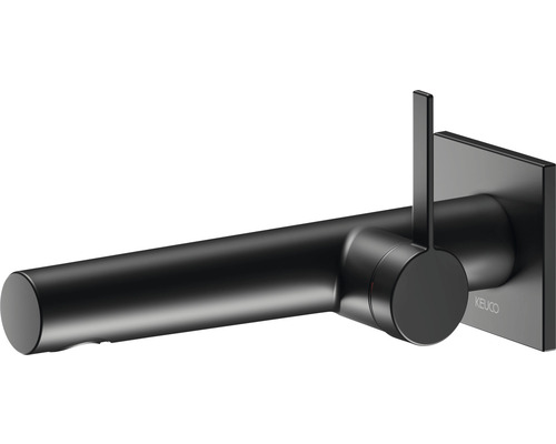 KEUCO inbouw wastafelmengkraan IXMO PURE BLACK SELECTION mat zwart zonder inbouwdeel 59516371102