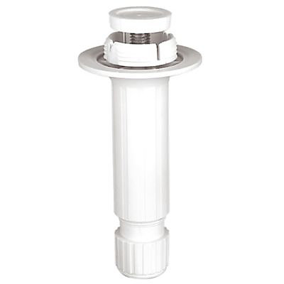 Pied de caisson plastique ø28 x Hauteur 100 blanc à encastrer