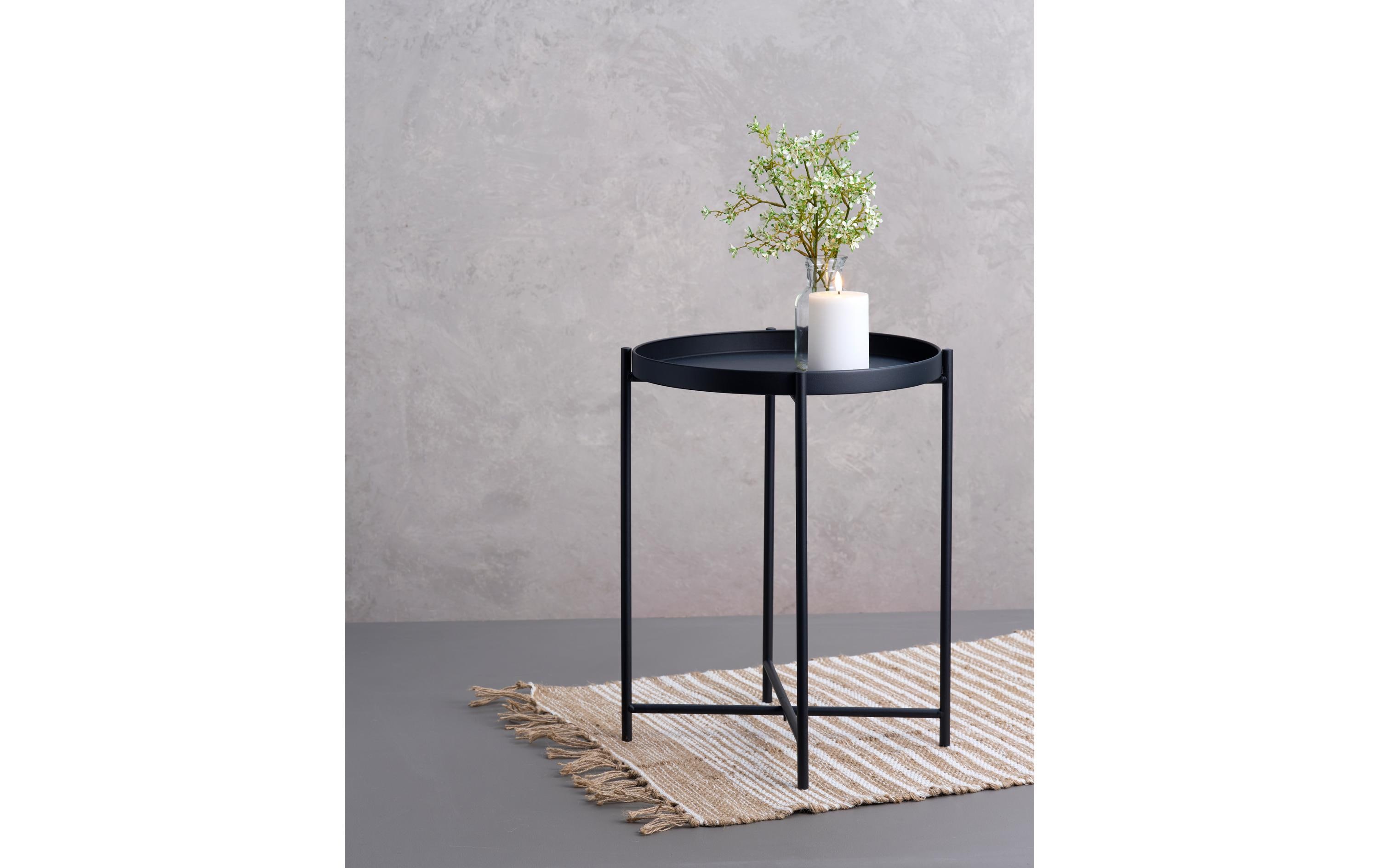 Beistelltisch Ø 38 cm, SchwarzCouchtisch