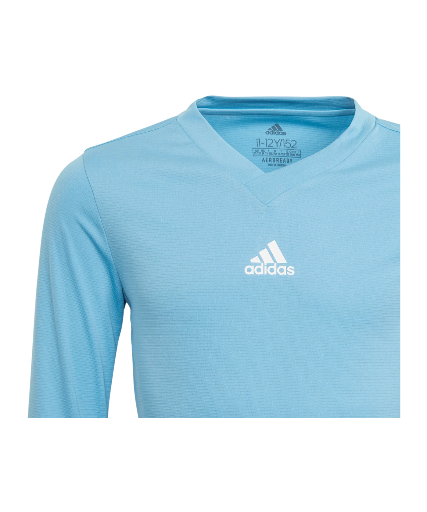 adidas Team Base Top langarm Kids Hellblau