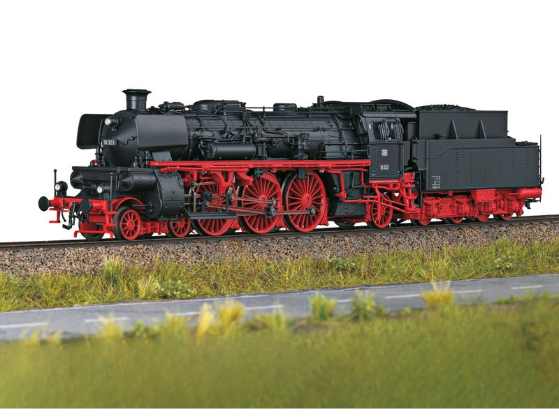 Märklin Dampflokomotive 18 323 DB EP III, H0, AC Schnellzug-Dampflokomotive 18 323 mit Kohlen-Schlepptender 2´2 T29.6 der Deutschen Bundesbahn (DB)