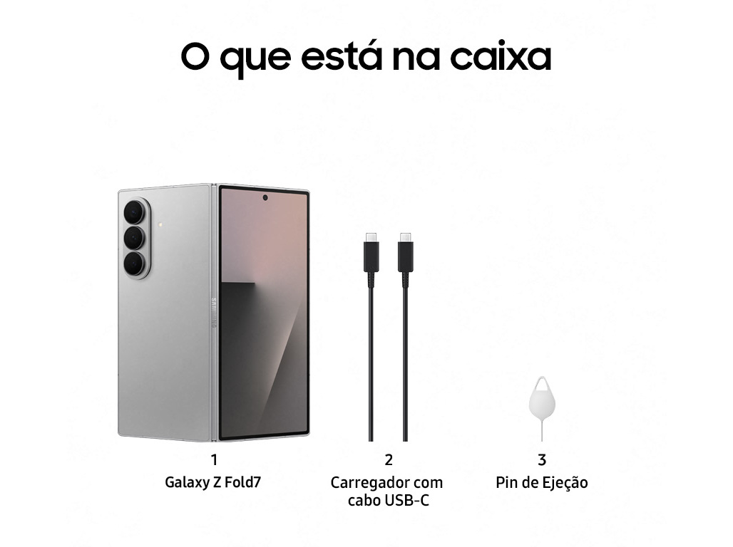 SMARTPHONE SAMSUNG GALAXY Z FOLD 7 256GB CINZA