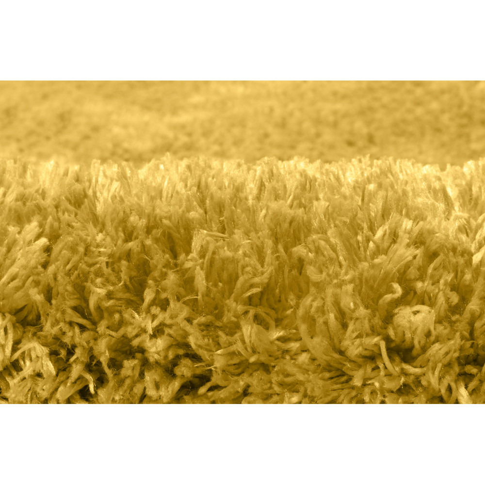 Tapis salon, chambre uni jaune moutarde shaggy à poils longs doux 150x200cm- décoration- mobilier d'intérieur