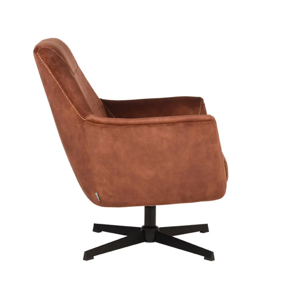 LABEL51 Fauteuil Toby Rust Velours