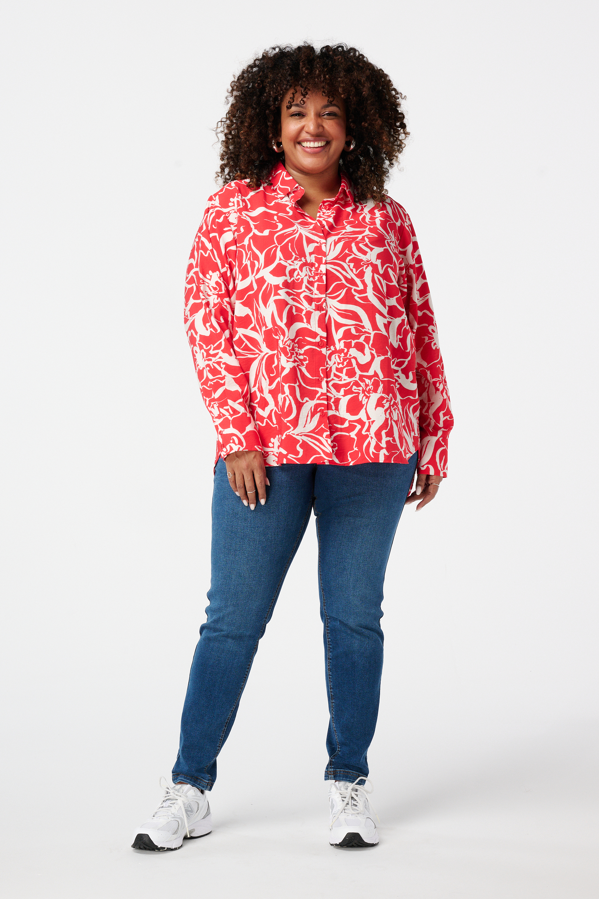 Tregging met denim look Dark Denim