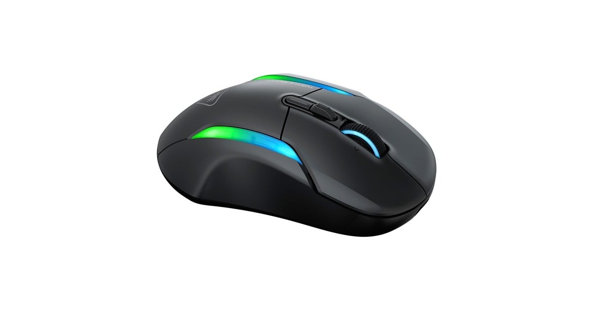 Turtle BeachKone II Air gaming muis  (Zwart, 50 - 26.000 Dpi, RGB, USB / 2,4 GHz / Bluetooth)