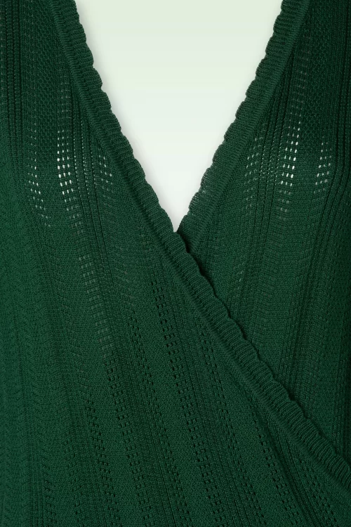 Banned Retro Royal wikkeltop in groen