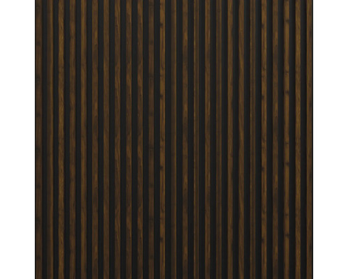 Decoratief paneel Linea Slim 3 notenzwart 30x150x2650 mm