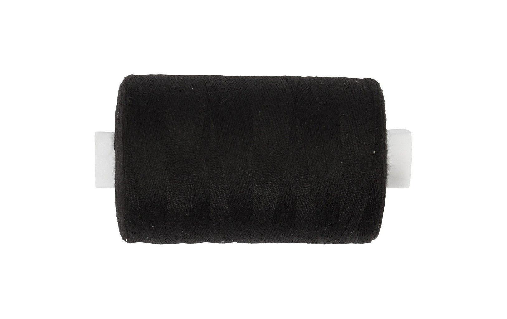 Näh- und Stickgarn 1000 m SchwarzNähgarn aus Polyester