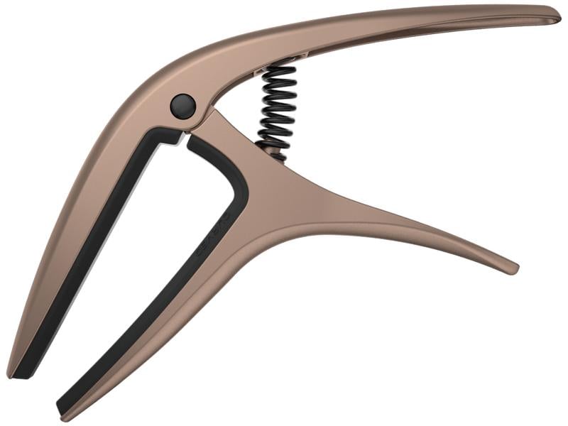 Ernie Ball Kapodaster Axis Capo Pewter Ergonomischer Kapodaster für Akustik- und E-Gitarren